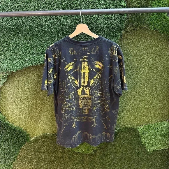 Corona Beer All Over  Print T-shirt Large - Picture 2 of 5